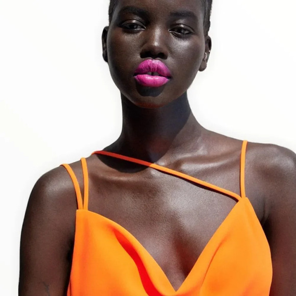 ZARA | Orange | MULTIPOSITION STRAP TANK TOP - Picture 10 of 15